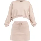 Tom Barron Freizeitanzug Women Sweatshirt And Skirt Set in ecru | Gr.: XS