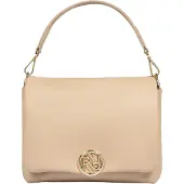 Roeckl sports ROECKL Leder Umhängetasche Soho Crossover Small Creme beige