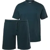 Men Plus Langer Schlafanzug in tintenblau | Gr.: 4XL