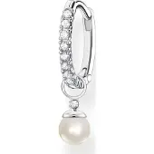 Thomas Sabo Einzel Creole mit Perlen Anhänger Silber