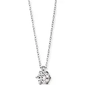 Engelsrufer Damen-Kette 925er Silber rhodiniert, Silber rhodiniert, Farbstein Zirkonia Engelsrufer Silber