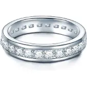 Trilani Ring - Sterling Silber Ring Zirkonia - Gr. 54 - in Silber - für Damen