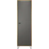 Trendteam Cheyenne GD:Ko.Eiche Navarra Melamin,Fr.Filz Dark Grey Tiefzieh,Garderobenschrank