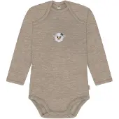 Normani Outdoor Sports Baby Merino Body Langarm Auckland in Beige | Gr.: 56