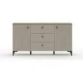 Ebuy24 trendteam Wohnen Lucrezia Sideboard Kaschmir/Silverjack Oak, B/H/T ca. 150/81/41 cm