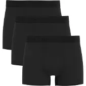 Selected Boxershorts "SLHLIAM 3-PACK TRUNK NOOS", Herren, Gr. M, 3 Stk., schwarz, Jersey, Obermaterial: 95% Baumwolle, 5% Elasthan, unifarben, eng, Unterhosen Boxershorts