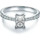 Trilani Ring - Sterling Silber Ring Zirkonia - Gr. 58 - in Silber - für Damen