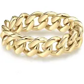 Glanzstücke Ring - Sterling Silber Ring - Gr. 58 - in Gold - für Damen