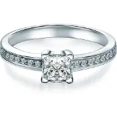 Trilani Ring - Sterling Silber Ring Zirkonia - Gr. 48 - in Silber - für Damen