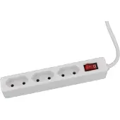 As Schwabe as-Schwabe Euro-Steckdosenleiste 3-fach 1,4m Leitung 230V Ein-Ausschalter IP20