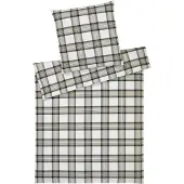 Elegante Soft-Flanell Bettwäsche Westminster tannengrün 155x220 cm + 80x80 cm