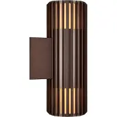 Nordlux Design outdoor lamp Aludra double - brown metallic