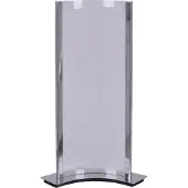 Näve Tischleuchten - LED Tischleuchte "PAUL" H: 32cm, Tischlampe im Modern Style, ausMetall und Kunststoff in klar/transparent, 32 cm hoch, Maße 19,5 x 8,2 cm, inkl. LED – Schnurschalter