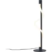 QAZQA Moderne Tischleuchte schwarz inkl. LED 3-Stufen-Dimmbar - Twirl