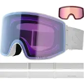 Salomon - Photochromatische Ski-/Snowboardbrille - Sentry Prime Sigma Photo White - Weiß