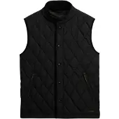 Superdry für Herren. M5012273A Schwarze Steppweste (S), Lässig, Recyceltes Polyester, Nachhaltig