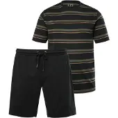 JP 1880 Langer Schlafanzug in schwarz | Gr.: 6XL