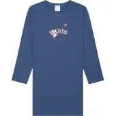 Schiesser Nachthemd Girls World in jeansblau | Gr.: 116