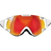 Casco Skibrille FX70 Carbonic White Orange (Medium)