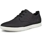 Ecco LEISURE Herrenschuhe - bequeme Schnür Halbschuhe schwarz Freizeit NEU