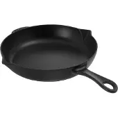 Staub Pans Bratpfanne, 26 cm | Schwarz | rund | Gusseisen
