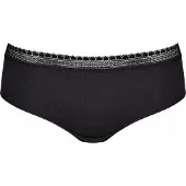 Sloggi Hipster GO Ribbed | Grösse: M | Farbe: Schwarz