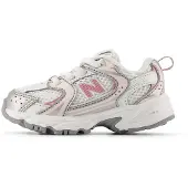 New Balance Unisex für Kinder. IZ530V1 Sneaker 530 Bungee weiß (17), Wohnung, Schnürsenkel, Lässig, Masche, Kinderbekleidung