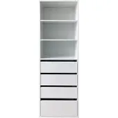 HTI Kommode Nina XXL mit Regalfächern, Höhe 161 cm, Breite 50 cm, Tiefe 40 cm