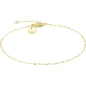 Liebeskind berlin Armband "Schmuck Geschenk Gold 375 Armkette Gold Collection", gold (gelbgoldfarben), Armbänder, Damen, 18,5cm, Gelbgold 375, Armband