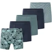 Schiesser 5er-Set: Boxershorts in Türkis/ Dunkelblau - 92