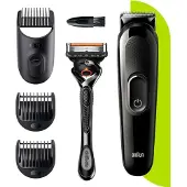 Braun SK3300 Beard Trimmer + Hair Clipper 4in1 with Gillette Fusion5 ProGlide