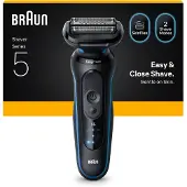 Braun Series 5 52-B1000s, Folienschaber, Schwarz, Tasten, Intensiv, Normal, Akku, Lithium-Ion (Li-Ion)