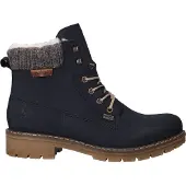Rieker Schnür-,Zug-u.Schnallenstiefel in blau, Gr. 40