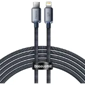 Baseus Crystal Shine Series Fast Charging Data Cable Type-C to iP 20W 2m Black