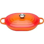 Le Creuset Signature Oblong 31 cm Ofenrot