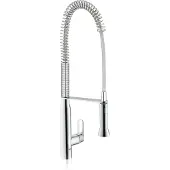 GROHE K7 Einhand-Spültischarmatur, Ausladung 234mm, schwenkbar, Profibrause, Dual-Strahl, Höhe 674mm, 32950000, Farbe: Chrom
