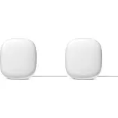 Google Nest Wifi Pro, Weiß, 2x2, Mesh-Router, 408,7 m², Tri-Band (2,4 GHz/5 GHz/6 GHz), Wi-Fi 6E (802.11ax)