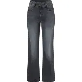 MAC JEANS - - LAURA, Authentic Stretch Denim - Flared Fit - 5225-90-0387L-D910 - grau Größe 40/32