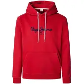 Pepe Jeans für Herren. PM5800009 Sweatshirt Macbeth Einfarbig rot (M), Lässig, Baumwolle