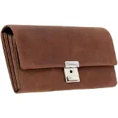 Alassio Kellnerbörse aus Hunter-Leder braun
