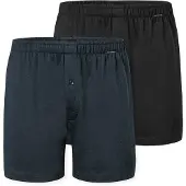 Schiesser Herren Jersey-Boxershorts, 2er Pack - 2Pack Boxershorts, Baumwolle, einfarbig