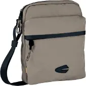 Camel active Umhängetasche "Terra" aus recyceltem Nylon und voluminös aufgesetzten Taschen