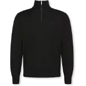 Calvin Klein Herren Pullover & Cardigans Ls 100% Merino Qz 14gg - Zwart - Größe S