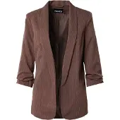 Pieces Pcbosella 3/4-arm Nadelstreifen Blazer | Braun | XL