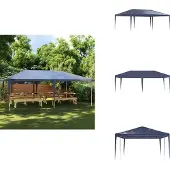 vidaXL Partyzelt 4x6 m Blau - Pavillons & Partyzelte