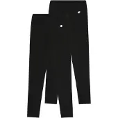 Champion Leggings "ICONS 2Pack Leggings", Kinder, Gr. S (128/134), N-Gr, nbk, nbk, ns, Obermaterial: 73% Baumwolle, 27% Polyester, Hosen Leggings