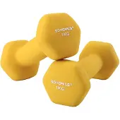 Songmics Hanteln 2 x 1 kg Gelb SYL62YL