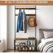 Vasagle Garderobenständer, Garderobe, Kleiderständer HSRB35401B01