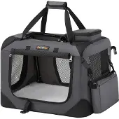 Hobby Hall Hundebox Metallrahmen mit Griffen grau PDC50G01