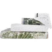 Moooi Gästehandtuch Dodo Pavone White (30 x 50 cm)